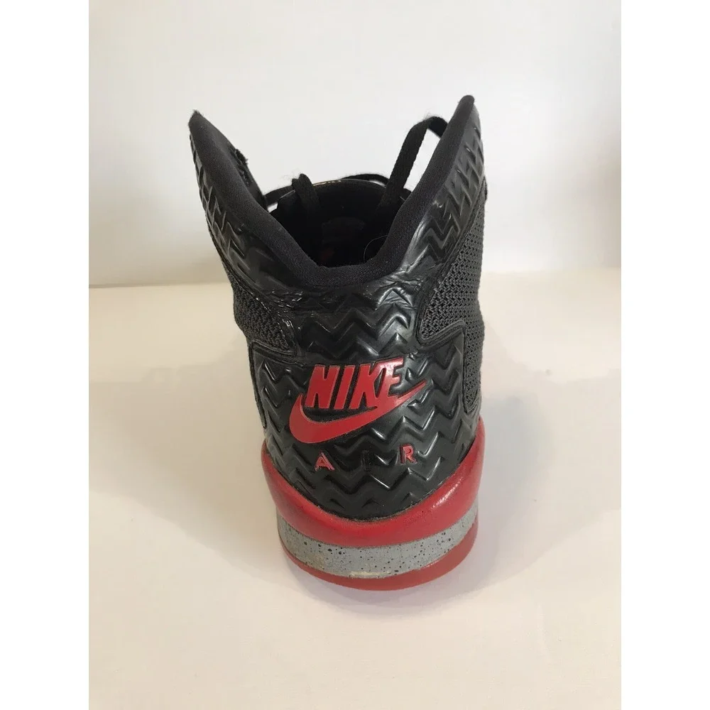 Nike Air Jordan BK high top black red and gray size 7Y‎